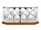 Twelve Baseball Glass Display Case