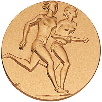 Two Runners Female Litho Medal Insert