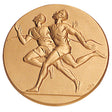 Two Runners Male Litho Medal Insert