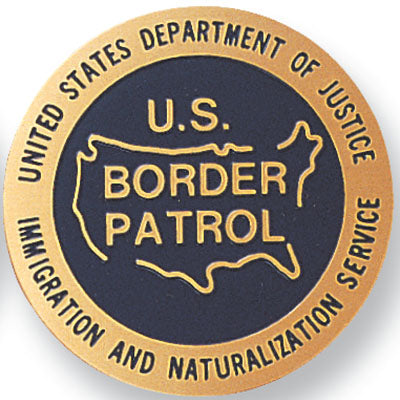 U.S. Border Patrol Medal Insert (Etched)