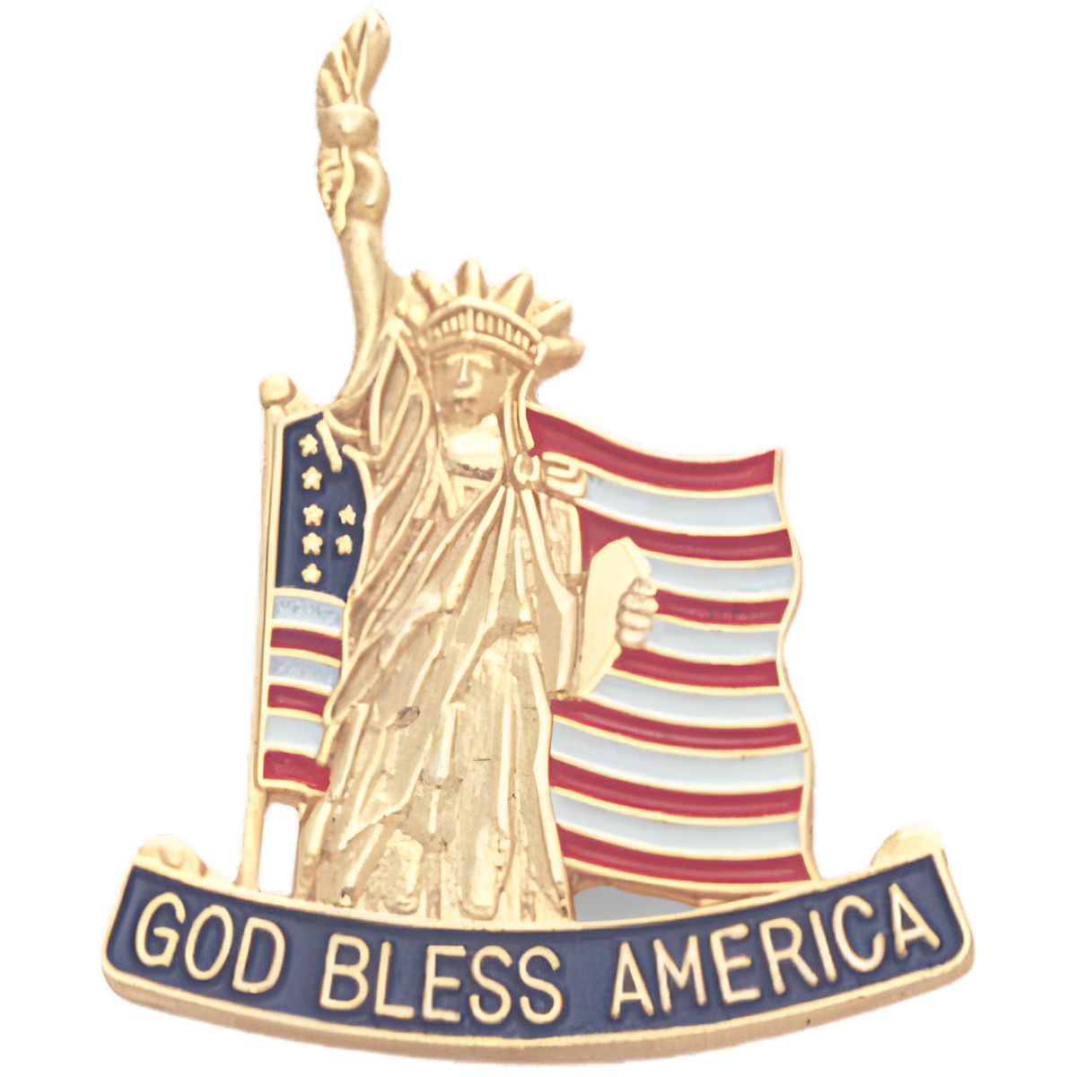USA Flag & Statue of Liberty Pin