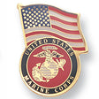US Marines Flag Lapel Pin