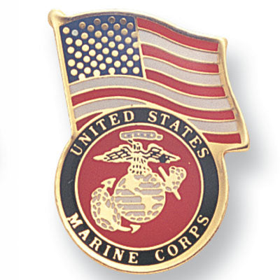 US Marines Flag Lapel Pin