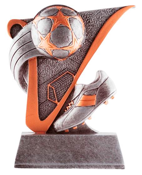 Value Line Soccer Ball & Cleat Trophy
