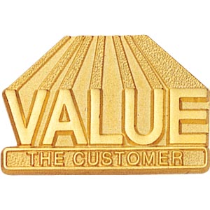 Value The Customer Lapel Pin