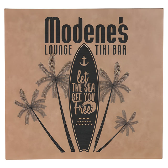 10" x 10" Leatherette Wall Sign
