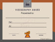 Videography Award Certificate - Free Template
