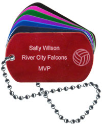 Volleyball Tag with Engraving