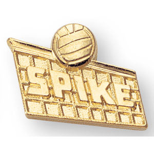 Volleyball Letter Jacket Lapel Pins