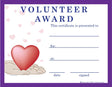 Volunteer Award Certificate - Free Template