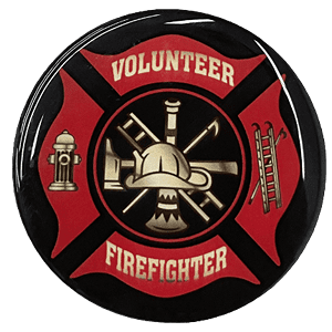 Volunteer Firefighter 2" Epoxy Insert