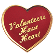 Volunteers Have Heart Pin