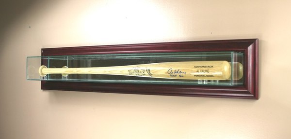 Wall Mounted Glass Baseball Bat Display Case