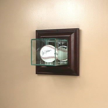 Wall Mounted Glass Baseball Display Case
