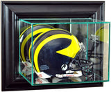 Wall Mounted Glass Mini Football Helmet Display Case
