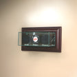 Wall Mounted Triple Puck Glass Display Case