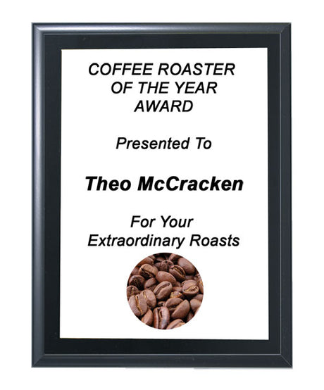 Wall Plaque - Black Finish - 8" x 10"