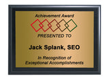 Black Wall Plaque - 10" x 8"