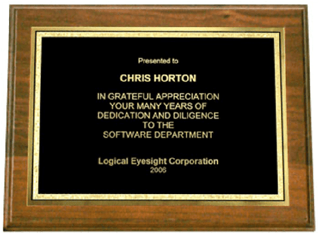 12" x 9" Walnut Award Plaque