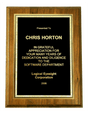 7" x 9" Walnut Award Plaque