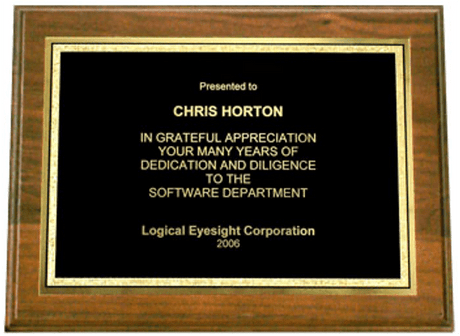 9" x 7" Walnut Award Plaque