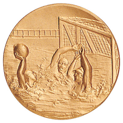 Water Polo Litho Medal Insert
