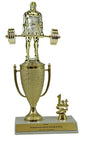 Weightlifting 1st, 2nd and 3rd Place Award Cup Trophy