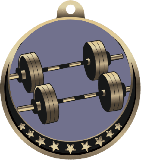 Weightlifting Insert Medal