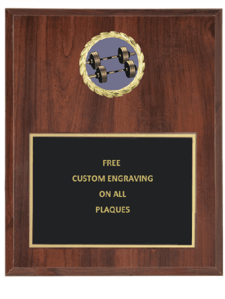 Weightlifting Insert Plaque