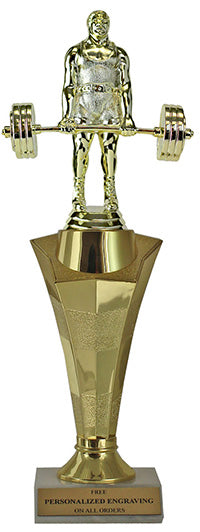 Weightlifting Star Column Trophy