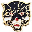 Wildcat Lapel Pin with Color Finish