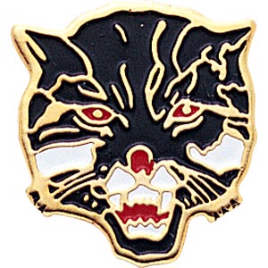 Wildcat Lapel Pin with Color Finish