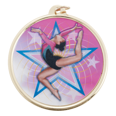 Female Gymnastics Medal (2 3/16 Inch)