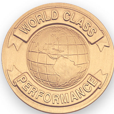 World Class Performance Litho Medal Insert