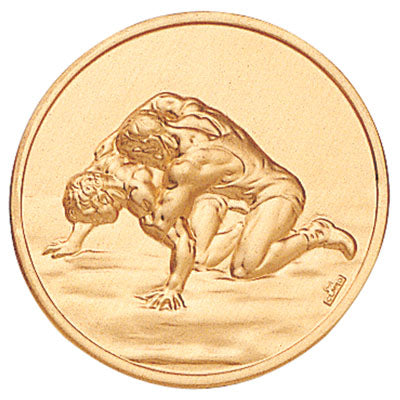 (502641) Litho Wrestling Medal Insert