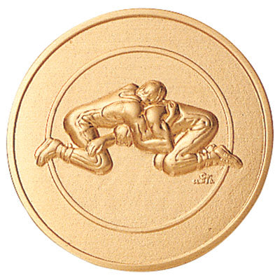 (507296) Wrestling Litho Medal Insert