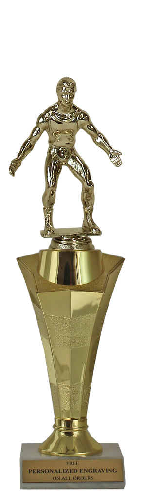 Wrestling Star Column Trophy