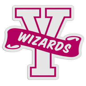 Y-Shaped Mascot Badge with Choice of Back