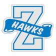 Z-Shaped Mascot Badge with Choice of Back